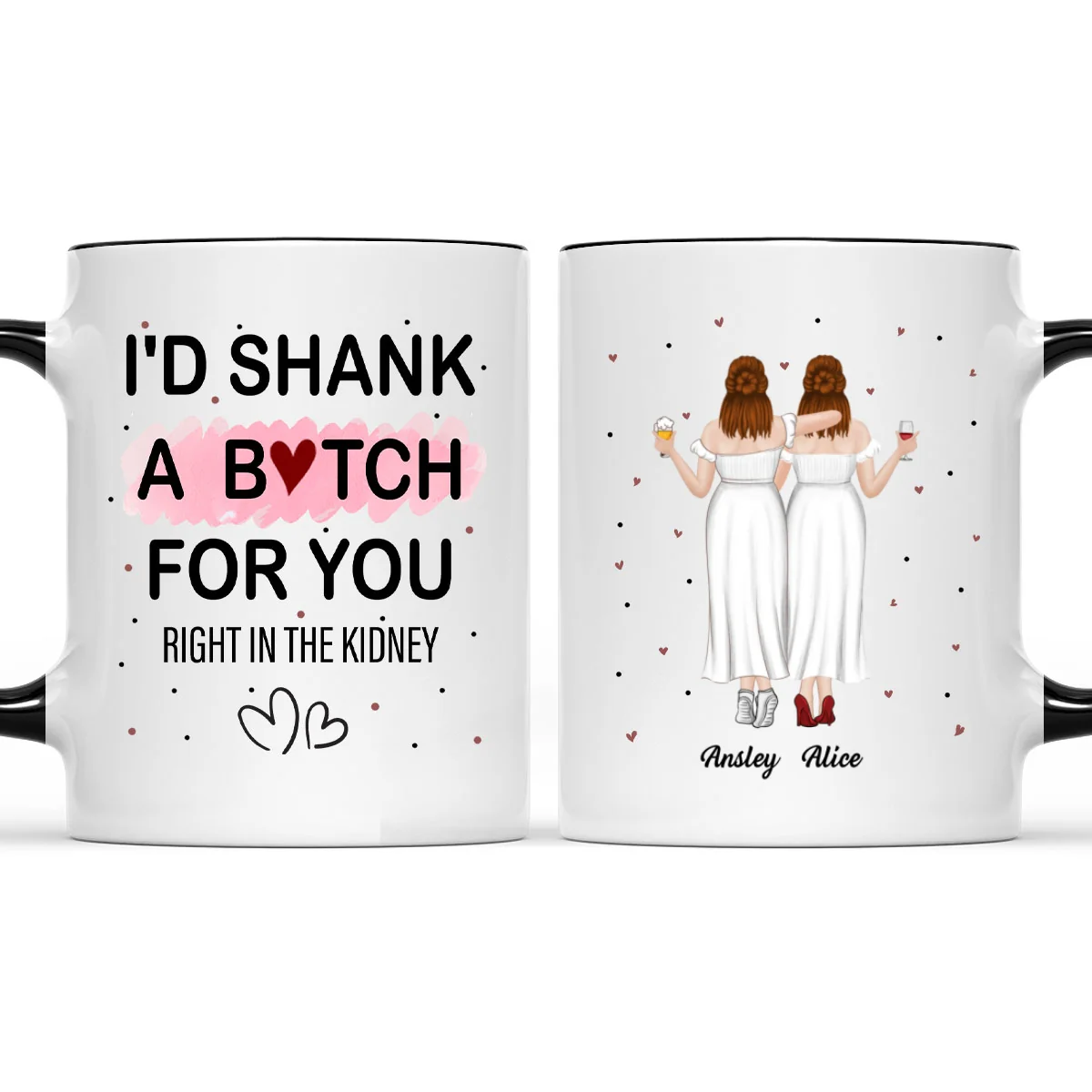 Best Friend Ever - Personalized Custom Accent Mug - Image 6