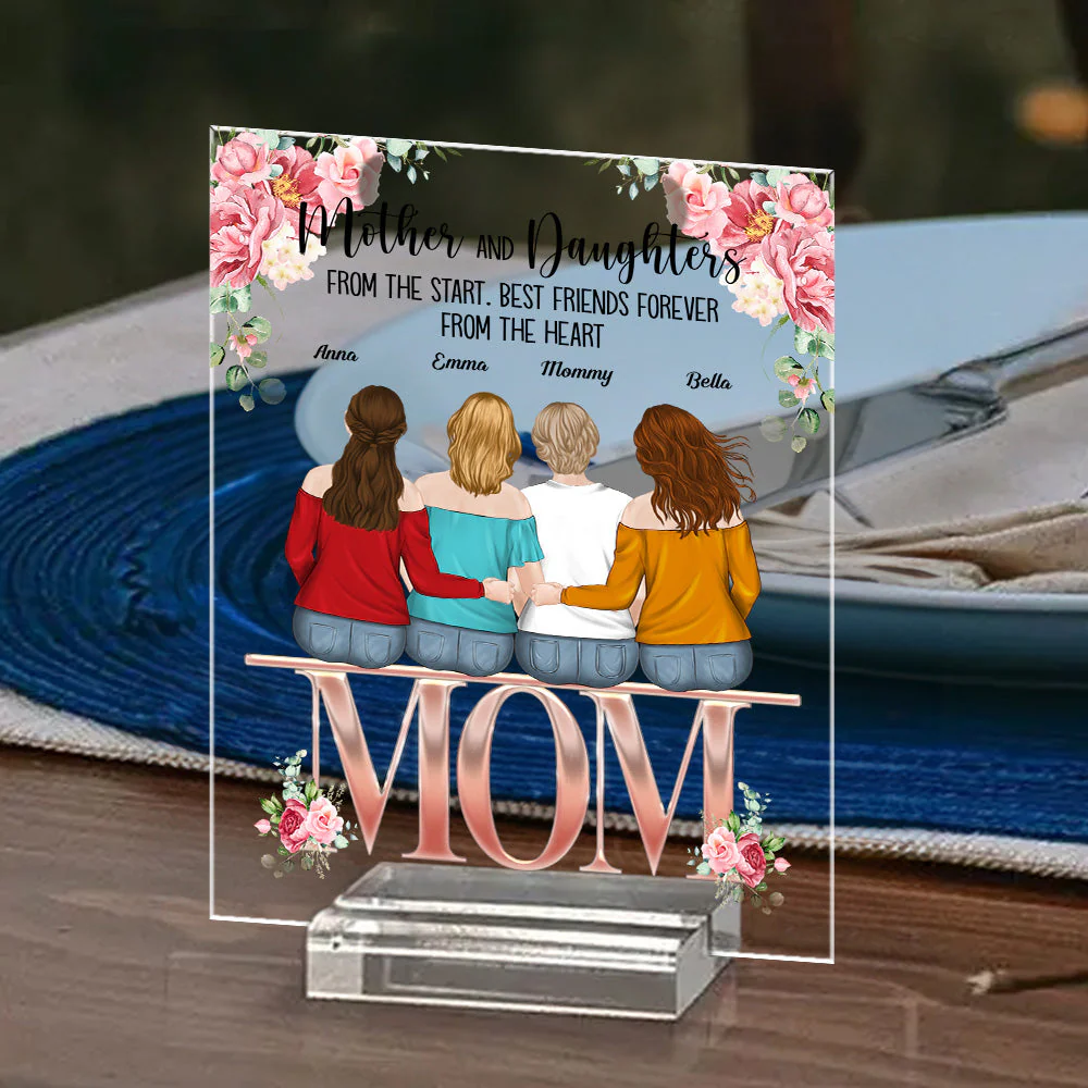 Best Friends Forever - Personalized Custom Acrylic Plaque With Base - Image 2