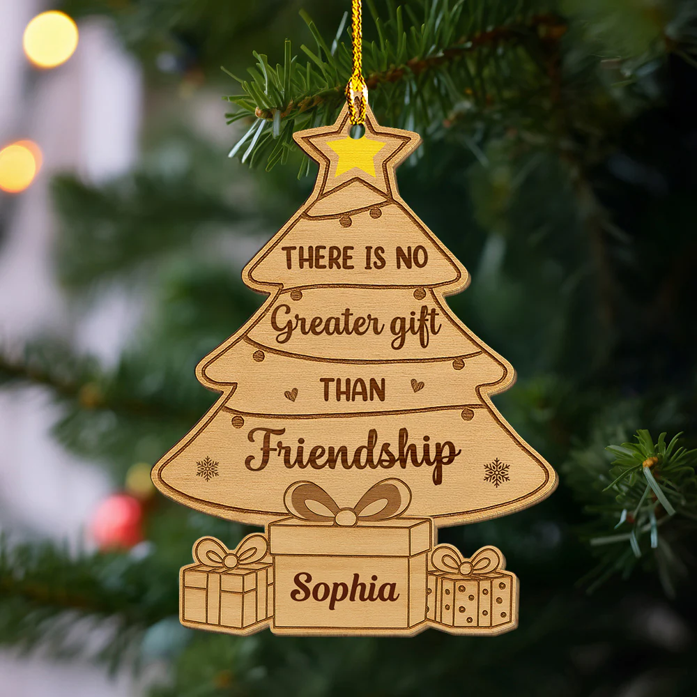Best Gift Ever - Personalized Custom Wood Ornament - Image 3