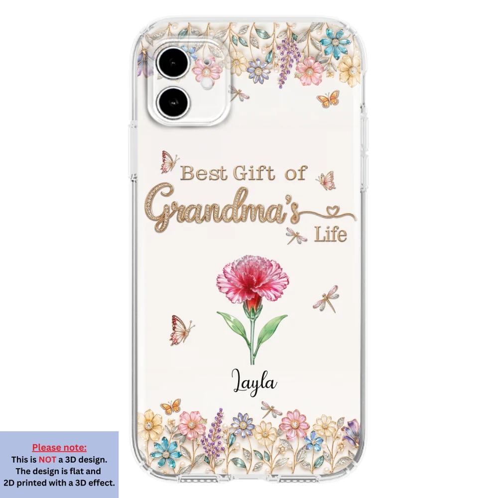 Best Gift Of Grandma Life - Personalized Custom 3D Inflated Effect Phone Case - Image 11