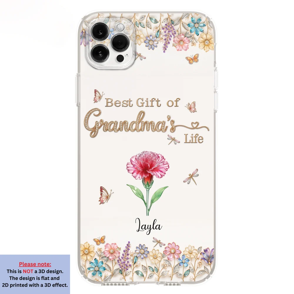 Best Gift Of Grandma Life - Personalized Custom 3D Inflated Effect Phone Case - Image 12