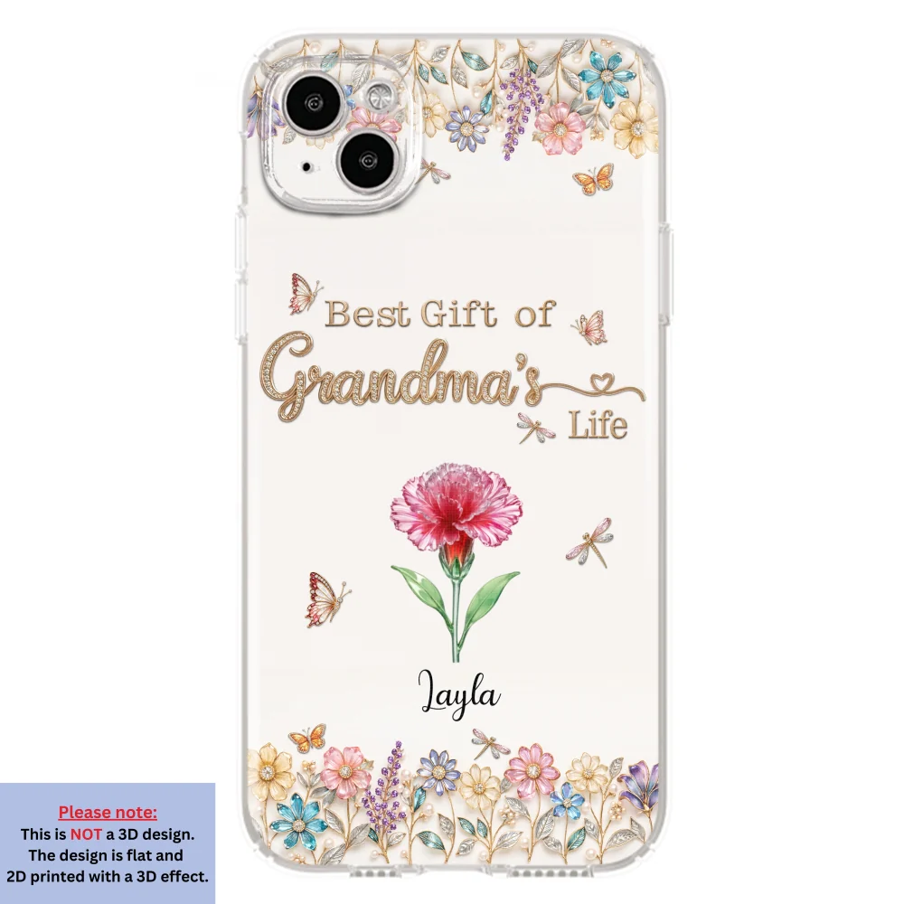 Best Gift Of Grandma Life - Personalized Custom 3D Inflated Effect Phone Case - Image 14