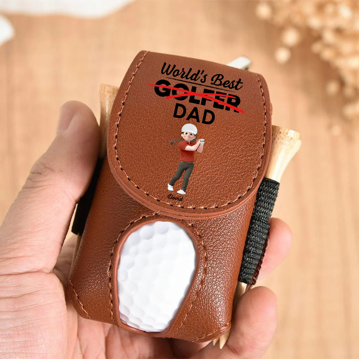 Best Golfer - Personalized Custom Golf Ball Bag - Image 4