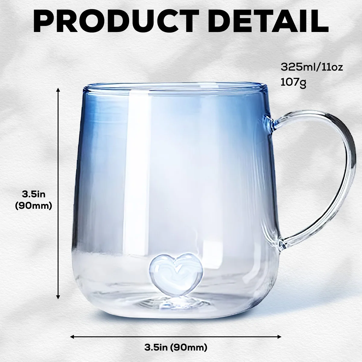 Best Grandma - Personalized Custom Blue Gradient Glass Mug - Image 6