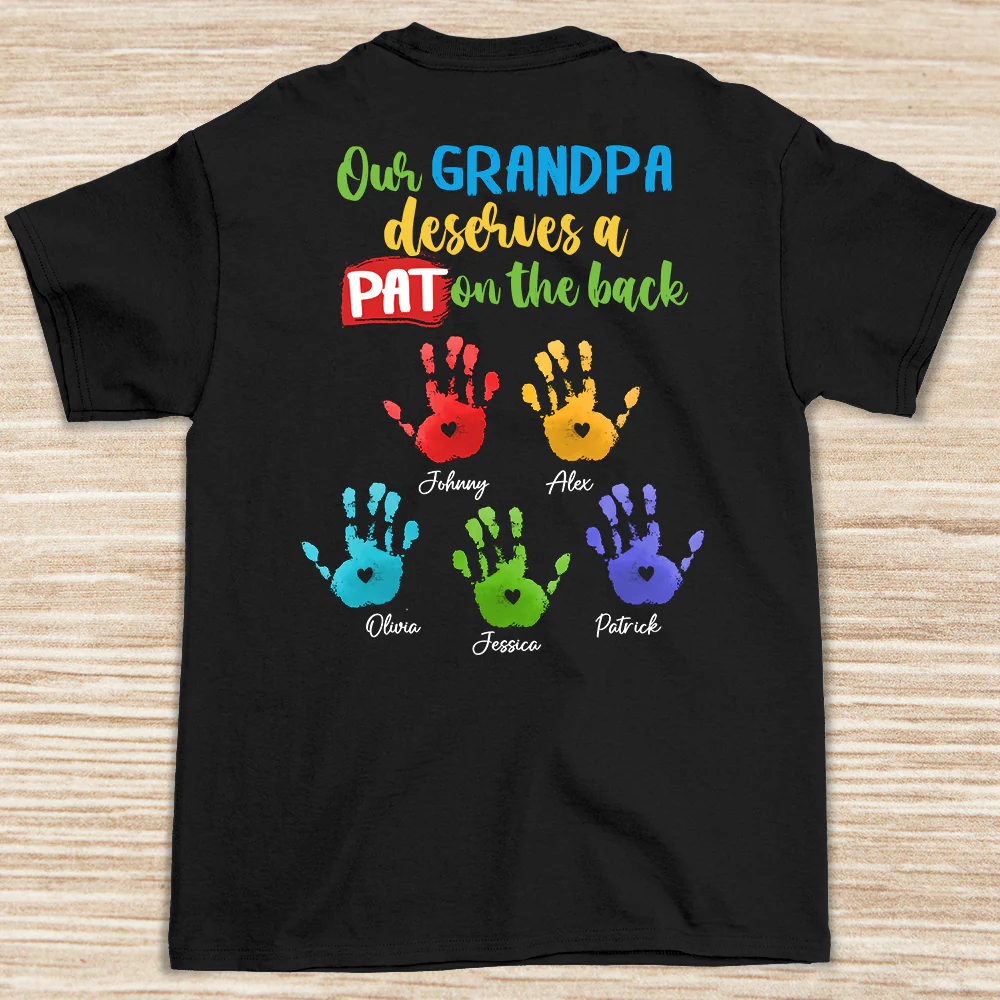 Best Grandpa Appreciation - Personalized Custom Shirt