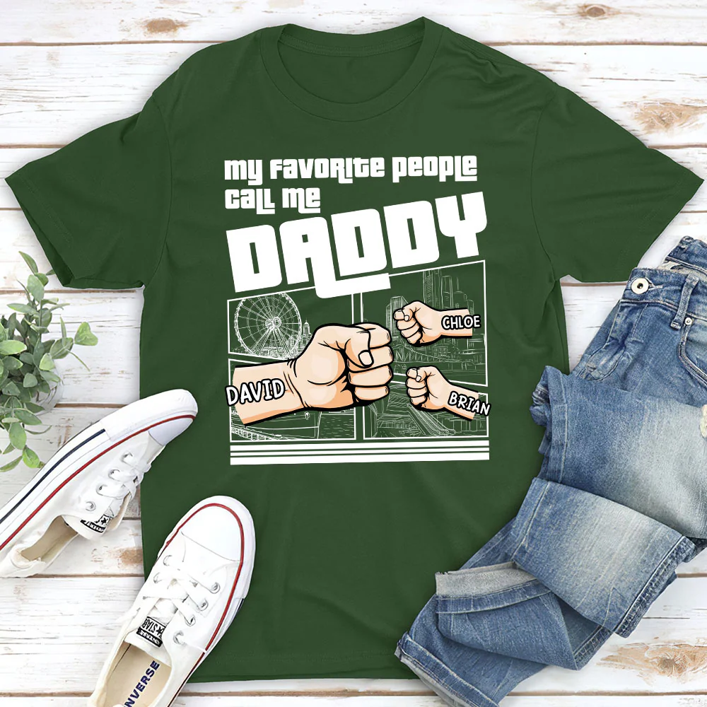 Best Grandpa Ever - Personalized Custom Shirt - Image 4