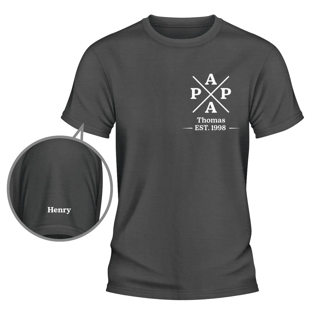 Best Grandpa - Personalized Custom Shirt With Design On Sleeve - Image 10