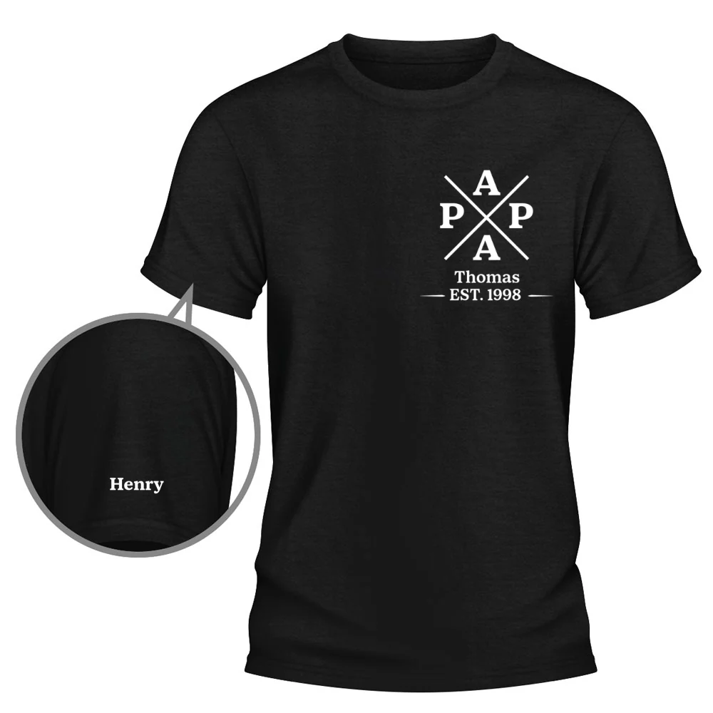 Best Grandpa - Personalized Custom Shirt With Design On Sleeve - Image 6