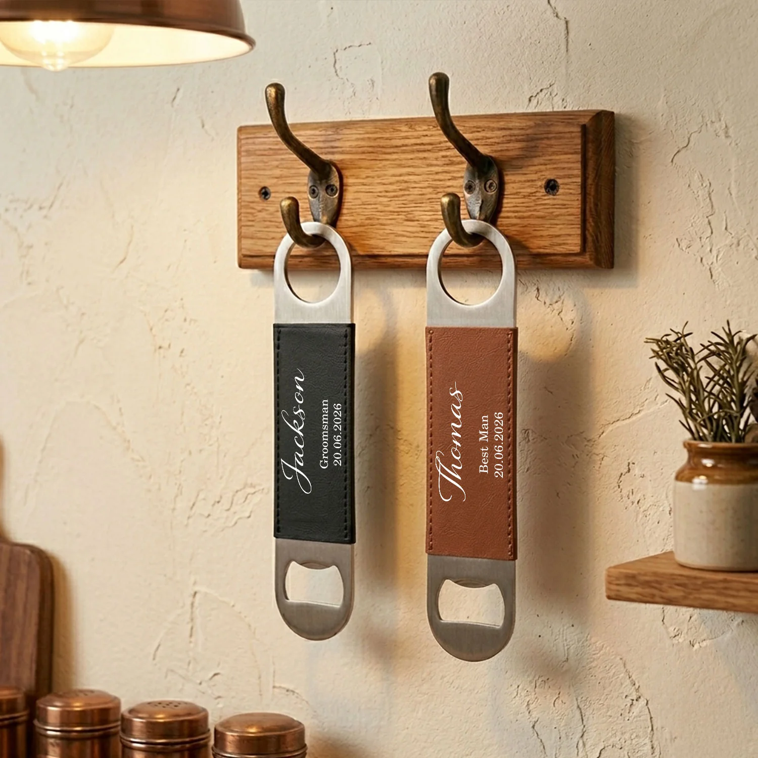 Best Man - Personalized Custom Leather Bottle Opener - Image 6
