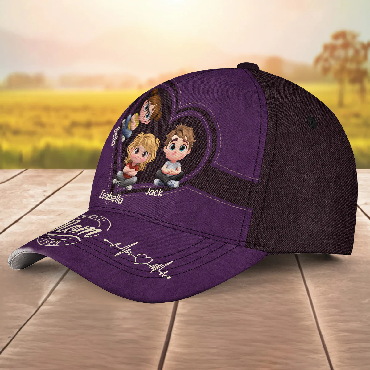 Best Mom Always Loving And Strong - Personalized Custom Classic Cap - Image 2