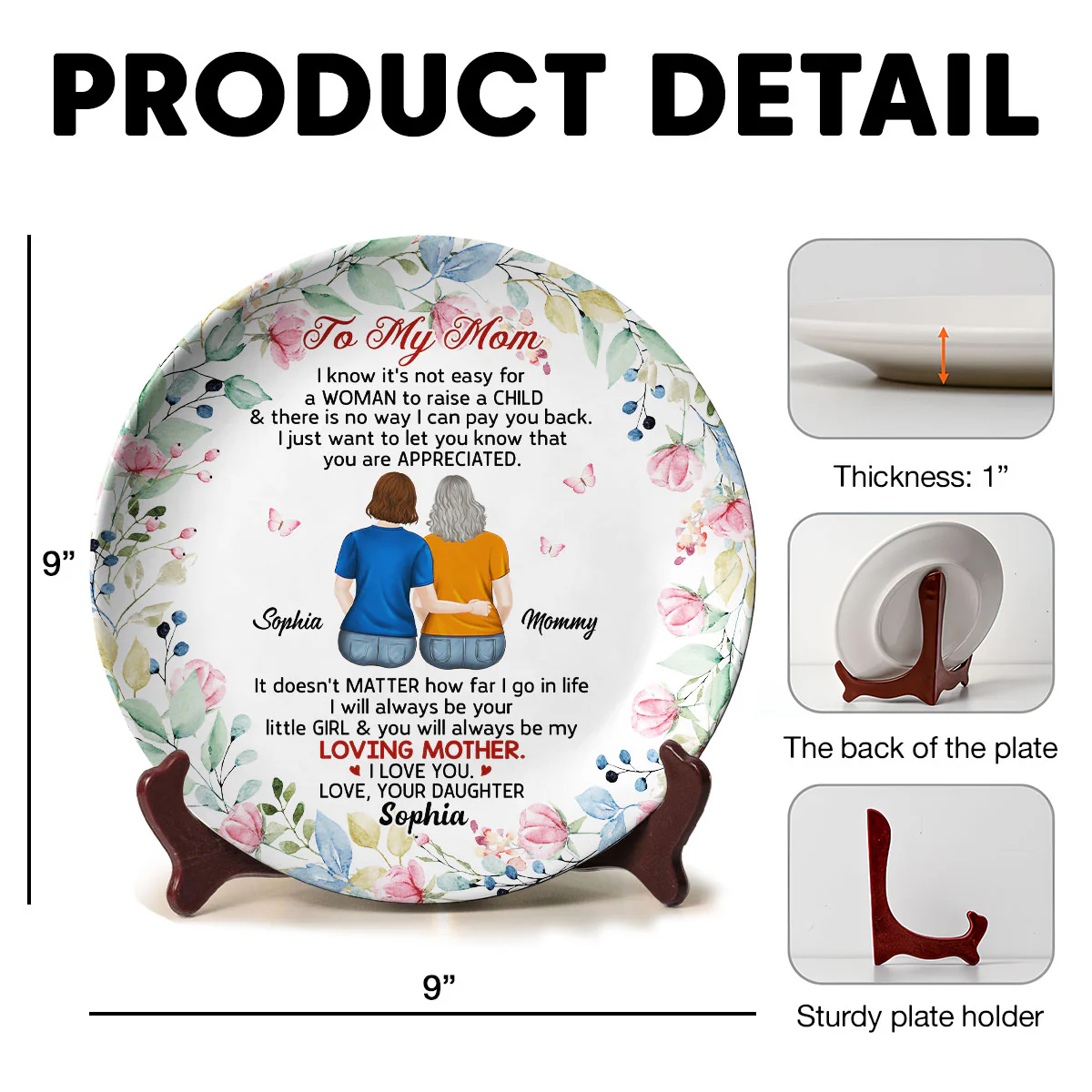Best Mom Ever - Personalized Custom Plate - Image 5