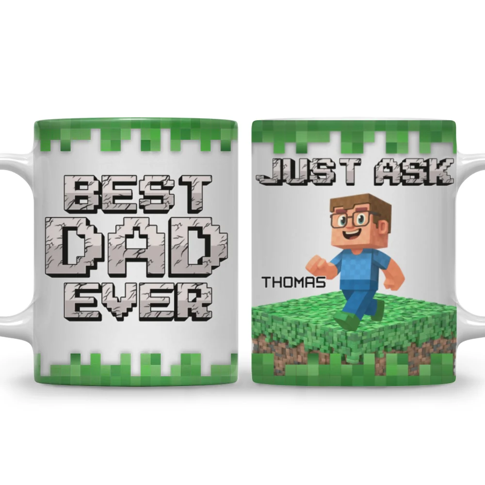 Best Papa Ever Ever - Personalized Custom Coffee Mug - Image 7