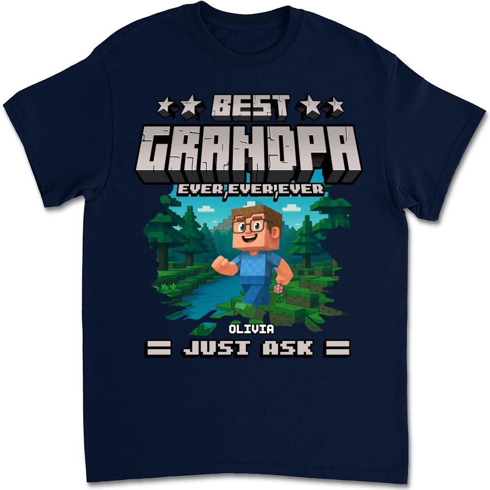 Best Papa Ever Ever - Personalized Custom Shirt - Image 11