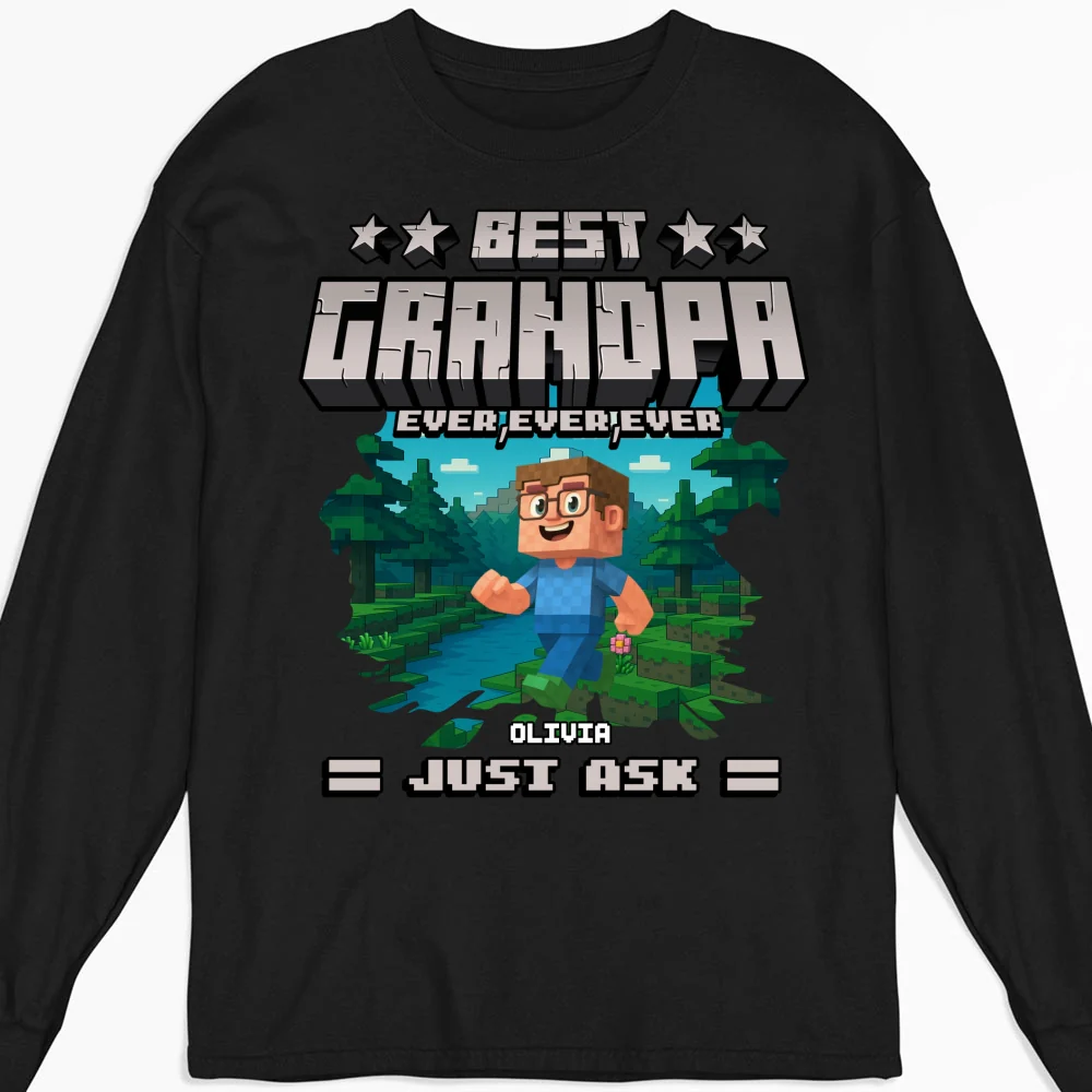 Best Papa Ever Ever - Personalized Custom Shirt - Image 12