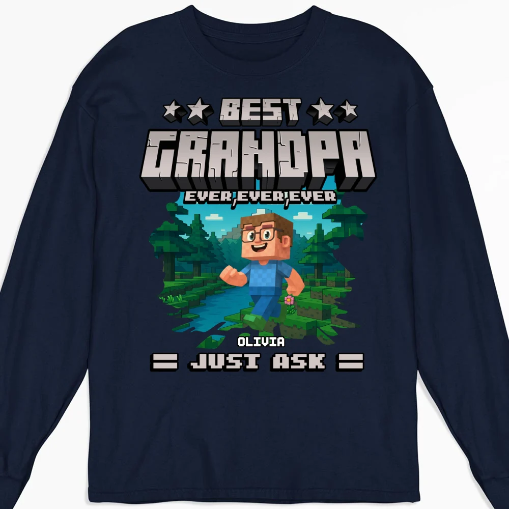 Best Papa Ever Ever - Personalized Custom Shirt - Image 14