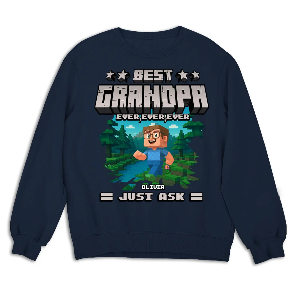 Best Papa Ever Ever - Personalized Custom Shirt - Image 17