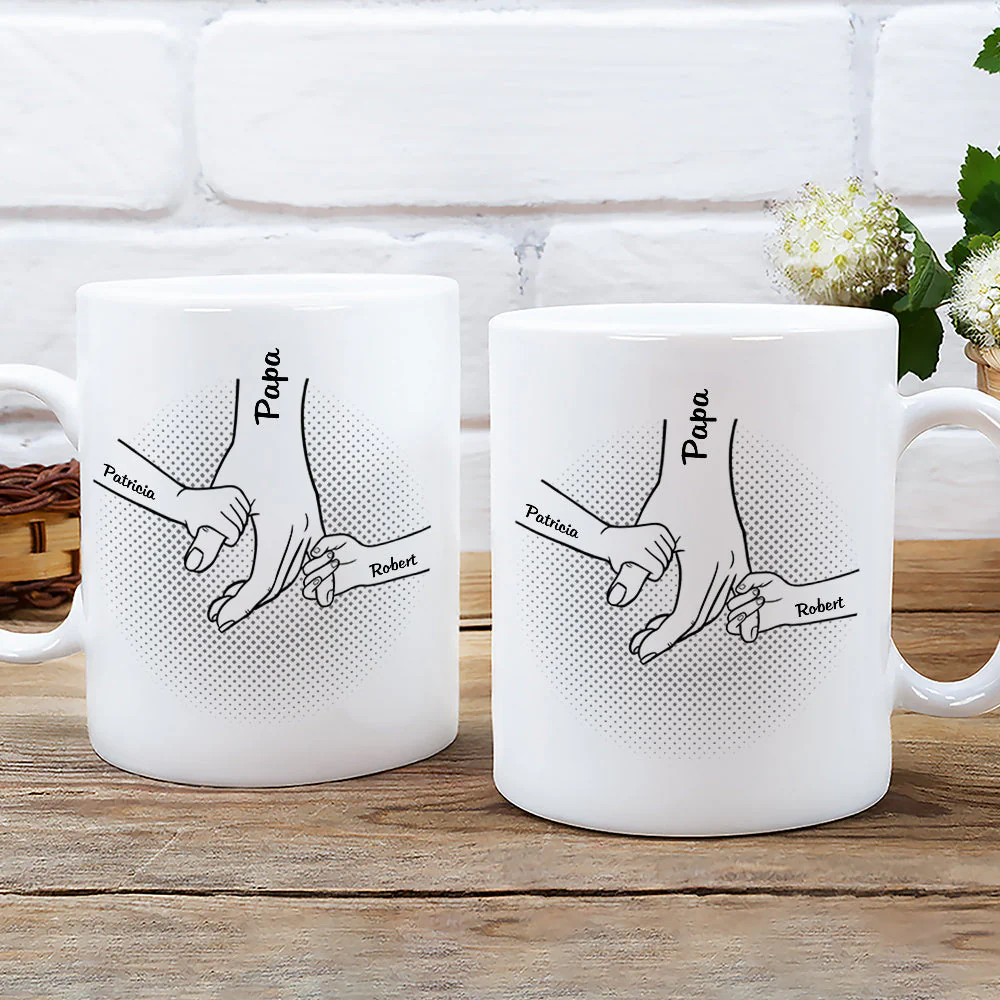 Best Papa Ever - Personalized Custom Coffee Mug - Image 3