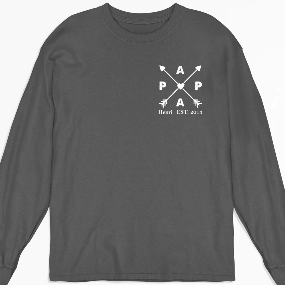 Best Papa Ever - Personalized Custom Shirt - Image 10