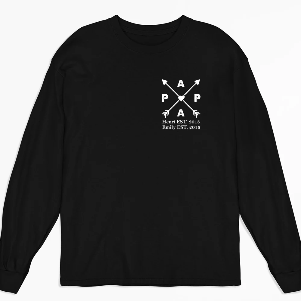 Best Papa Ever - Personalized Custom Shirt - Image 4