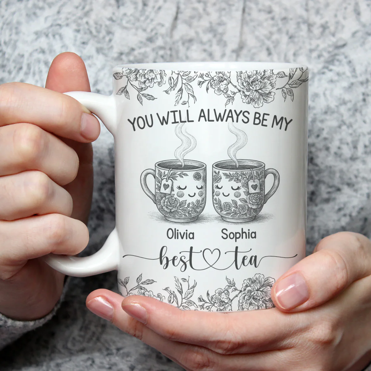 Best Tea In The World - Personalized Custom Coffee Mug - Image 4