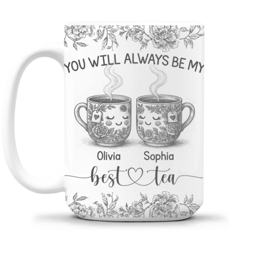 Best Tea In The World - Personalized Custom Coffee Mug - Image 9