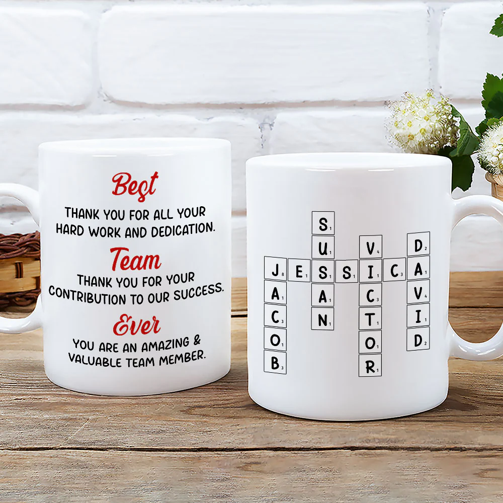Best Team Ever - Personalized Custom Coffee Mug - Image 3
