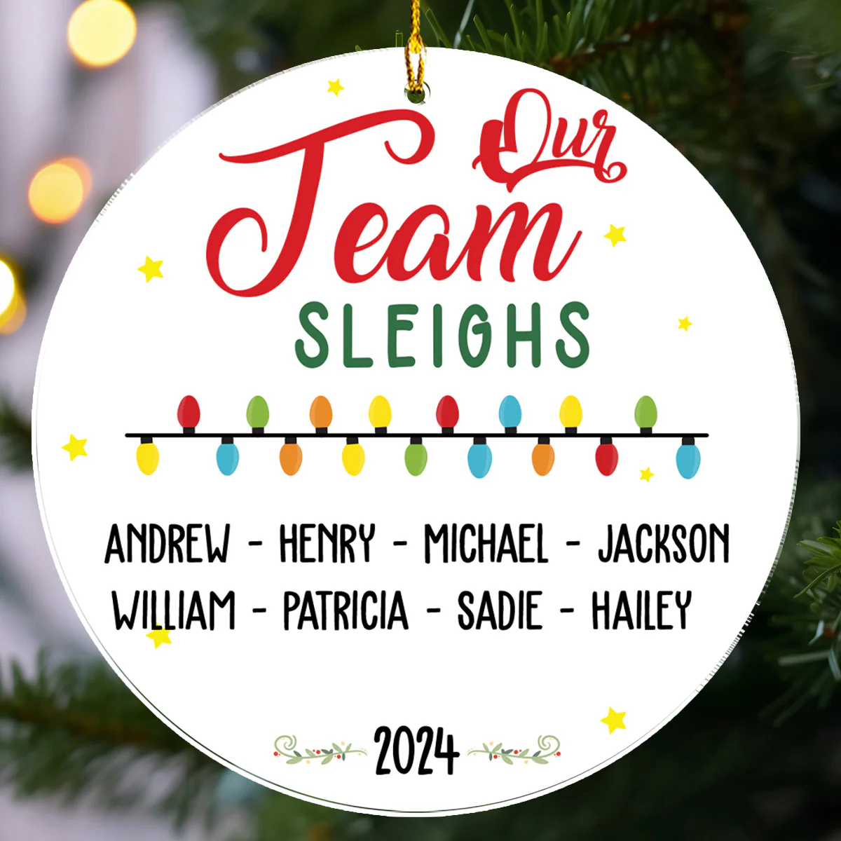 Best Teammate - Personalized Custom Acrylic Ornament - Image 2