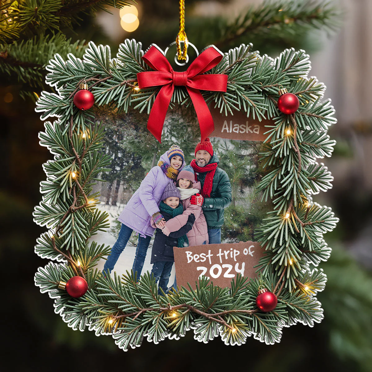 Best Trip Ever - Personalized Custom Acrylic Ornament - Image 3