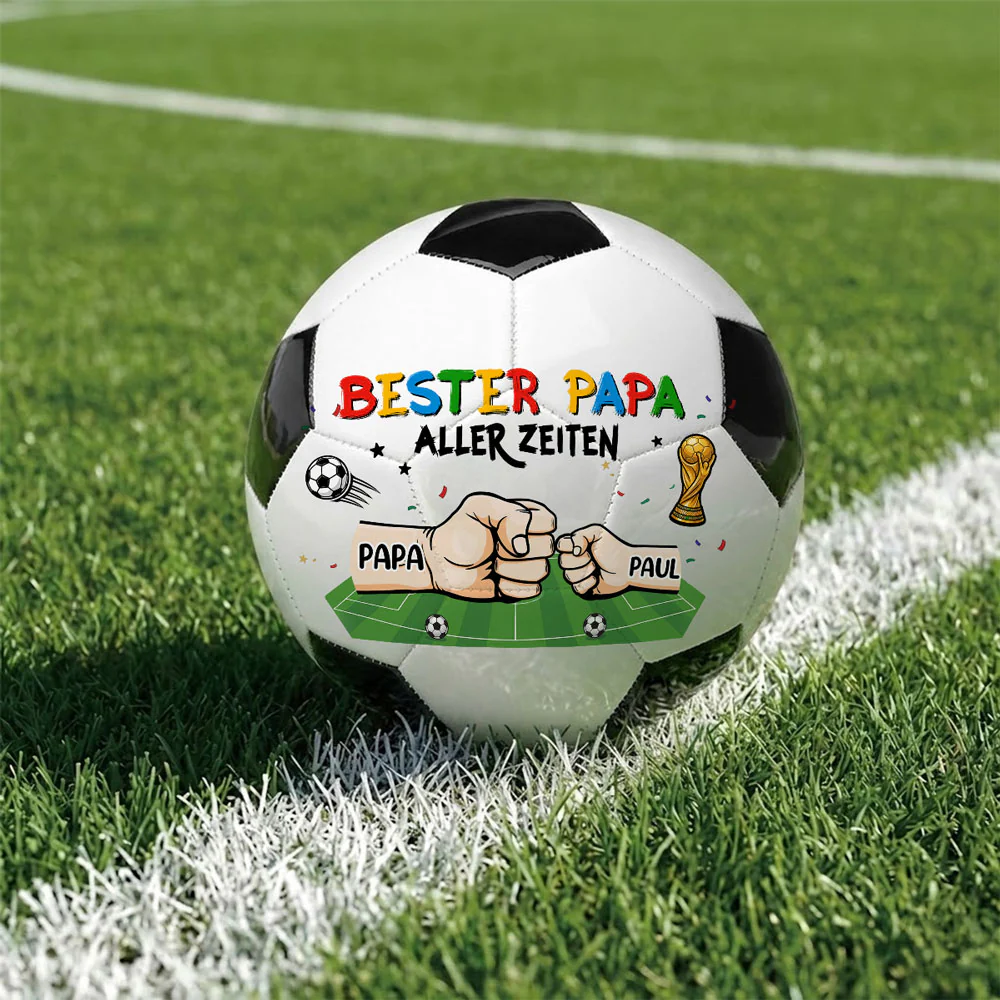 Bester Papa - Personalisierter Fußball Nach Wunsch - Image 3