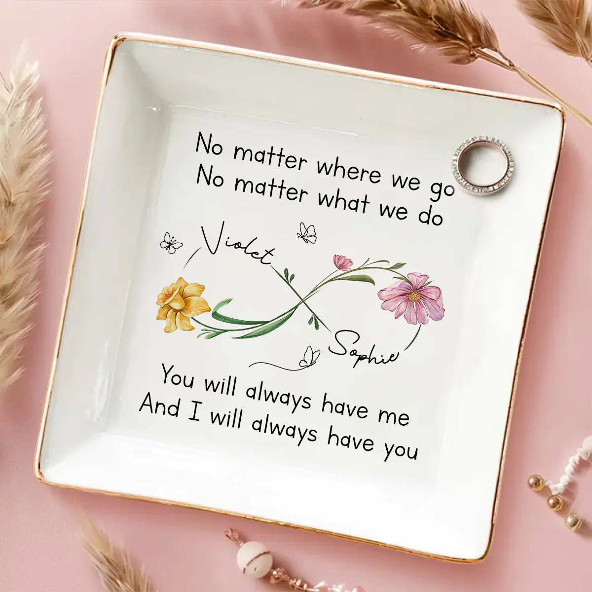 Bestie Always Have You - Personalized Custom Jewelry Dish - Image 2