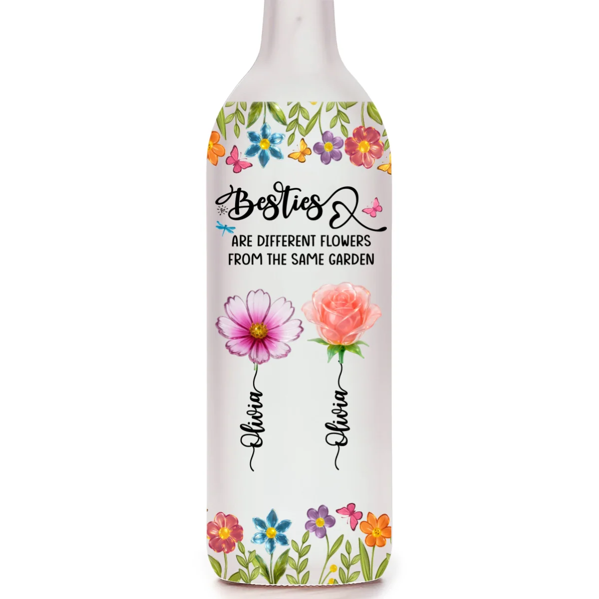 Bestie Blossoms - Personalized Custom Bottle Lamp - Image 6