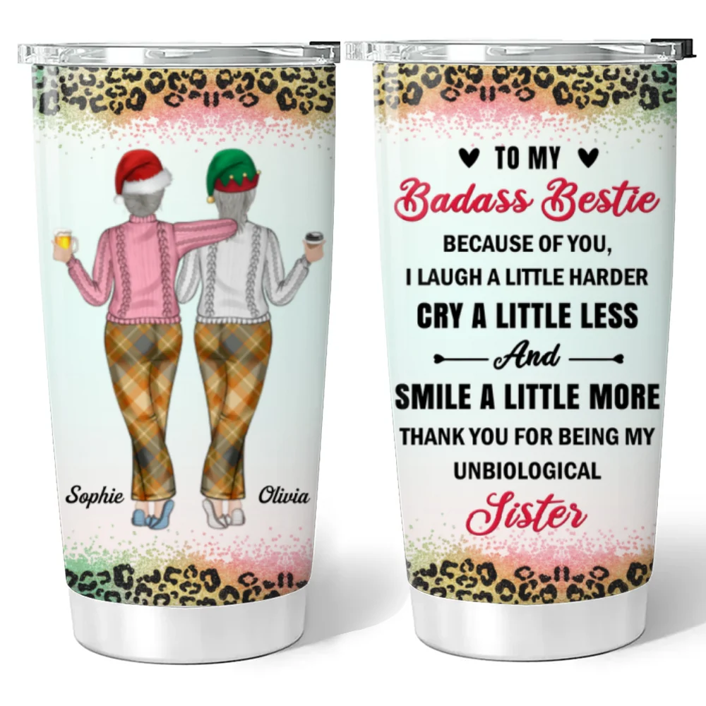Bestie For Life - Personalized Custom Tumbler - Image 6