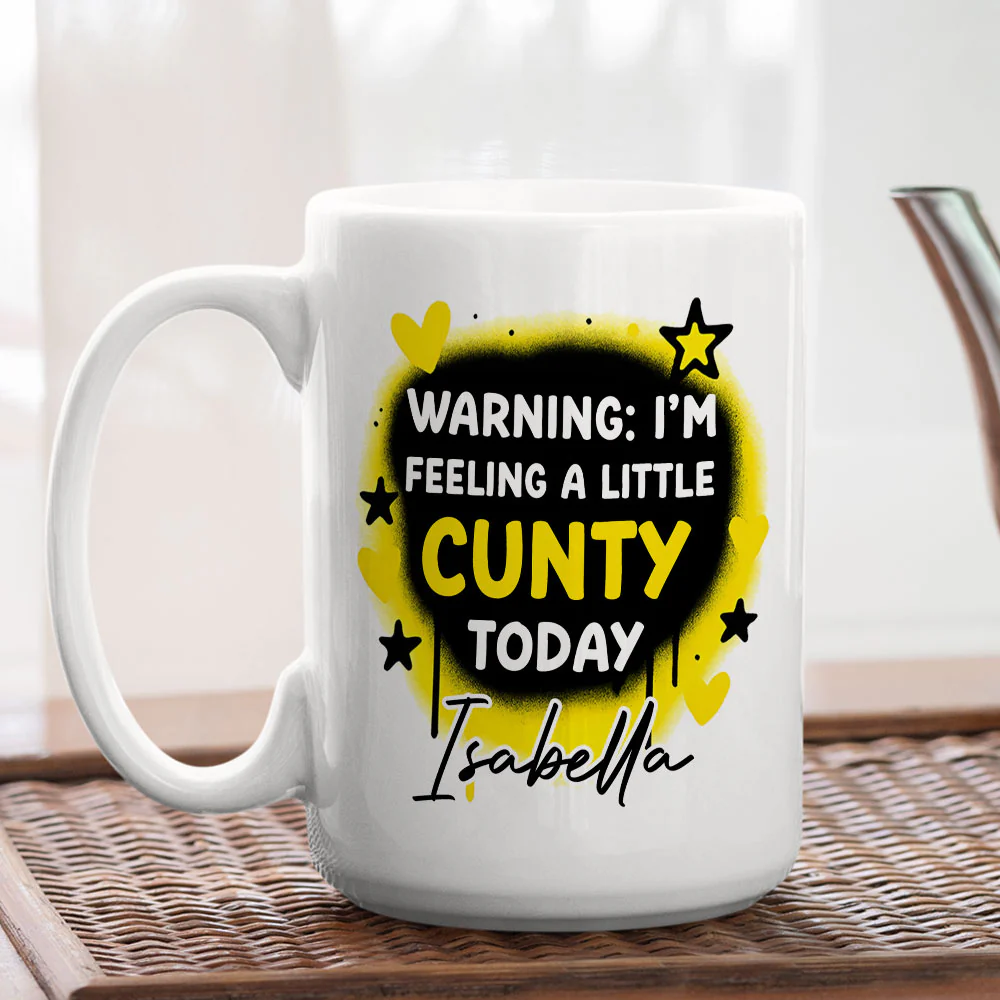 Bestie In A Mood - Personalized Custom Coffee Mug - Image 4