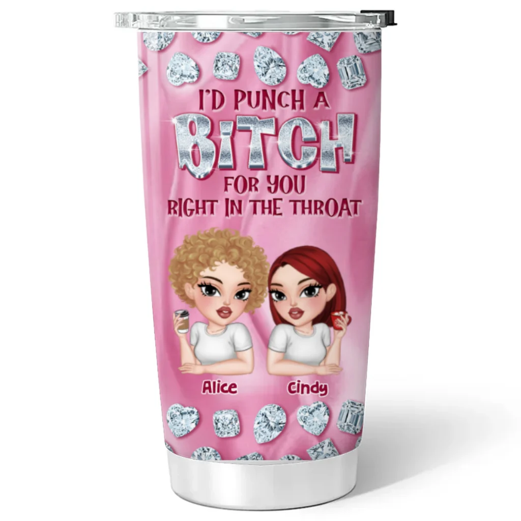 Besties Forever Gemstones - Personalized Custom Tumbler - Image 6