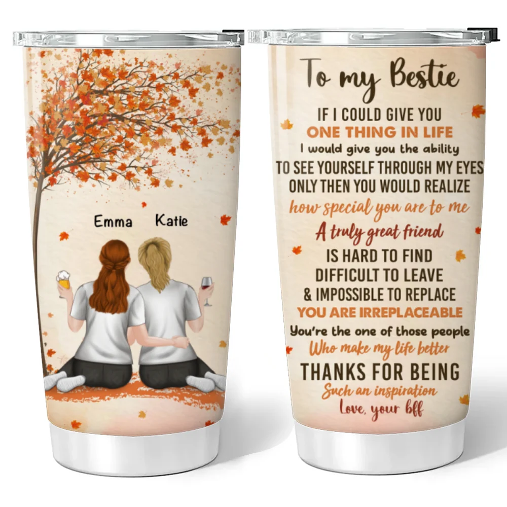 Besties Since Day One - Personalized Custom Tumbler - Image 6
