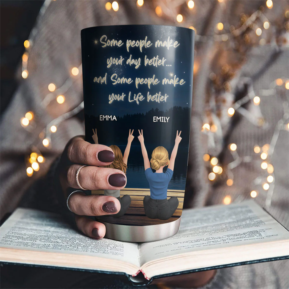 Better With You - Personalized Custom Tumbler - Image 4