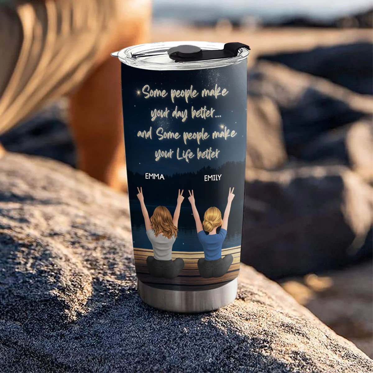 Better With You - Personalized Custom Tumbler - Image 5