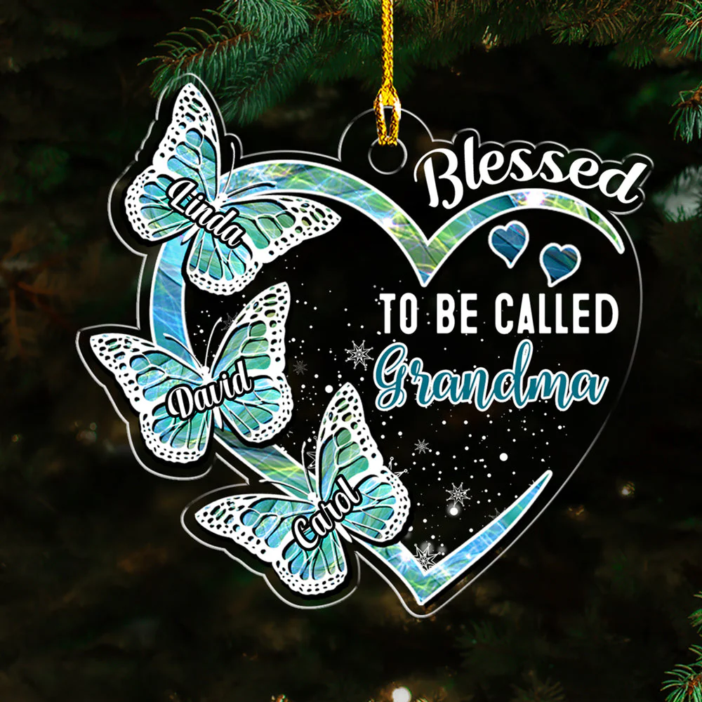 Blessed Mimi - Personalized Custom Acrylic Ornament - Image 3