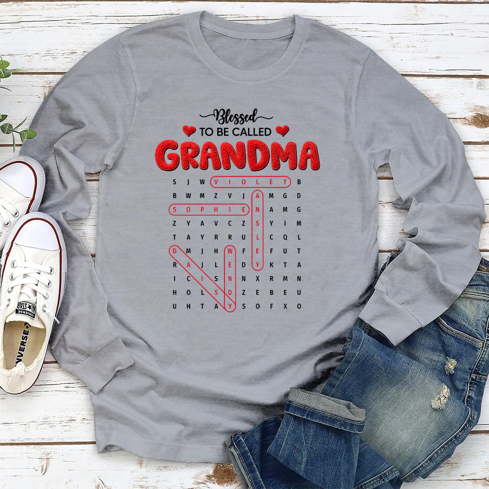 Blessed To Be Called Grandma - Personalized Custom Shirt - Image 10