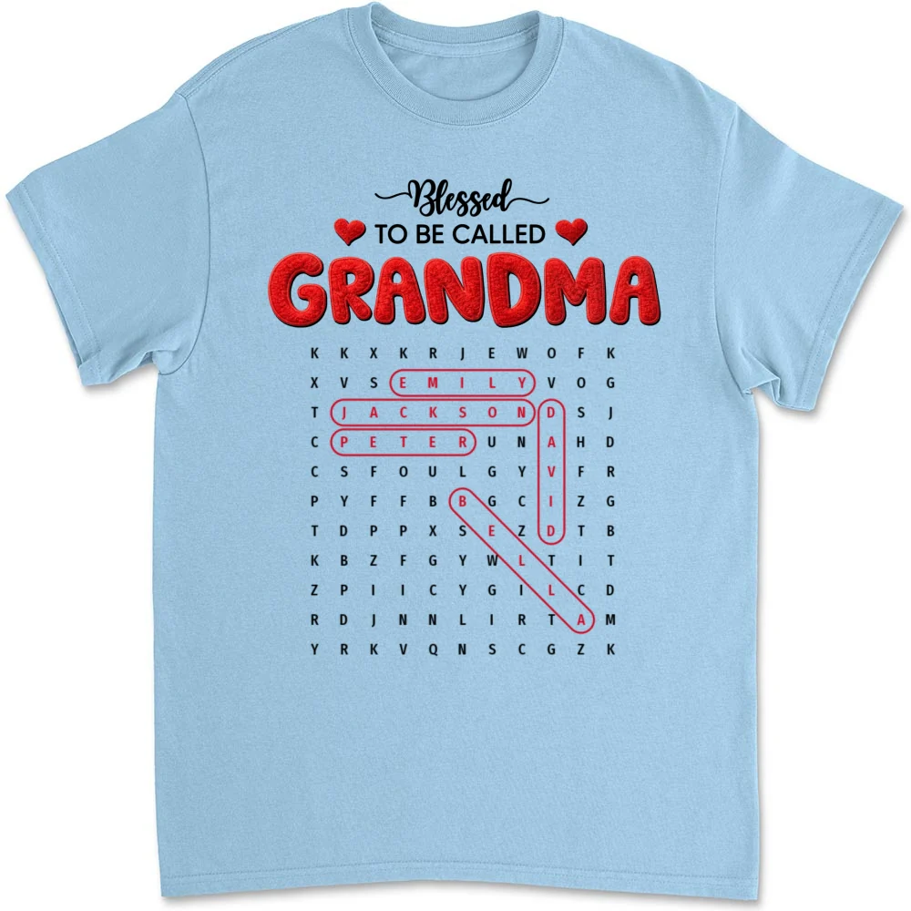 Blessed To Be Called Grandma - Personalized Custom Shirt - Image 14