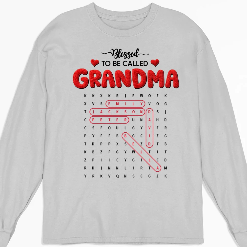 Blessed To Be Called Grandma - Personalized Custom Shirt - Image 17