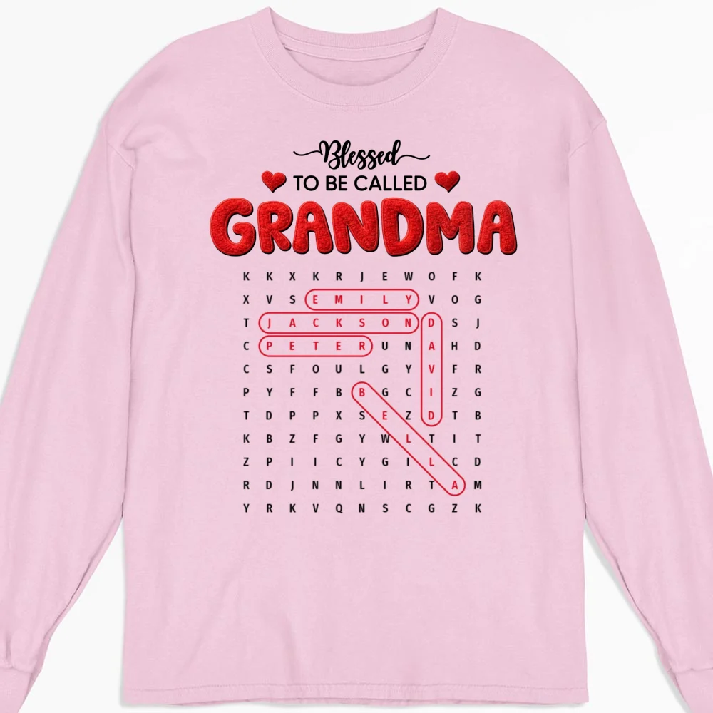 Blessed To Be Called Grandma - Personalized Custom Shirt - Image 18