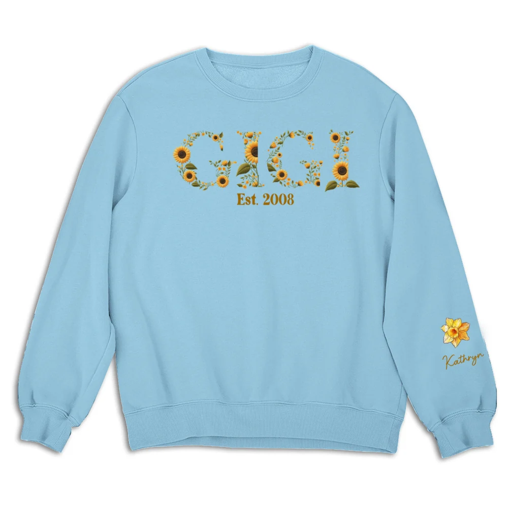 Blessed To Be Called Grandma - Personalized Custom Sweatshirt - Image 11