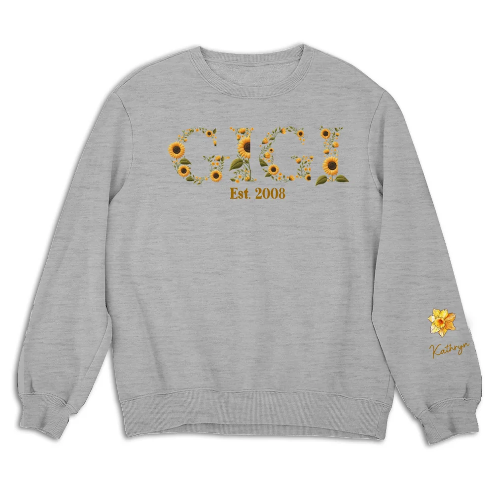 Blessed To Be Called Grandma - Personalized Custom Sweatshirt - Image 8