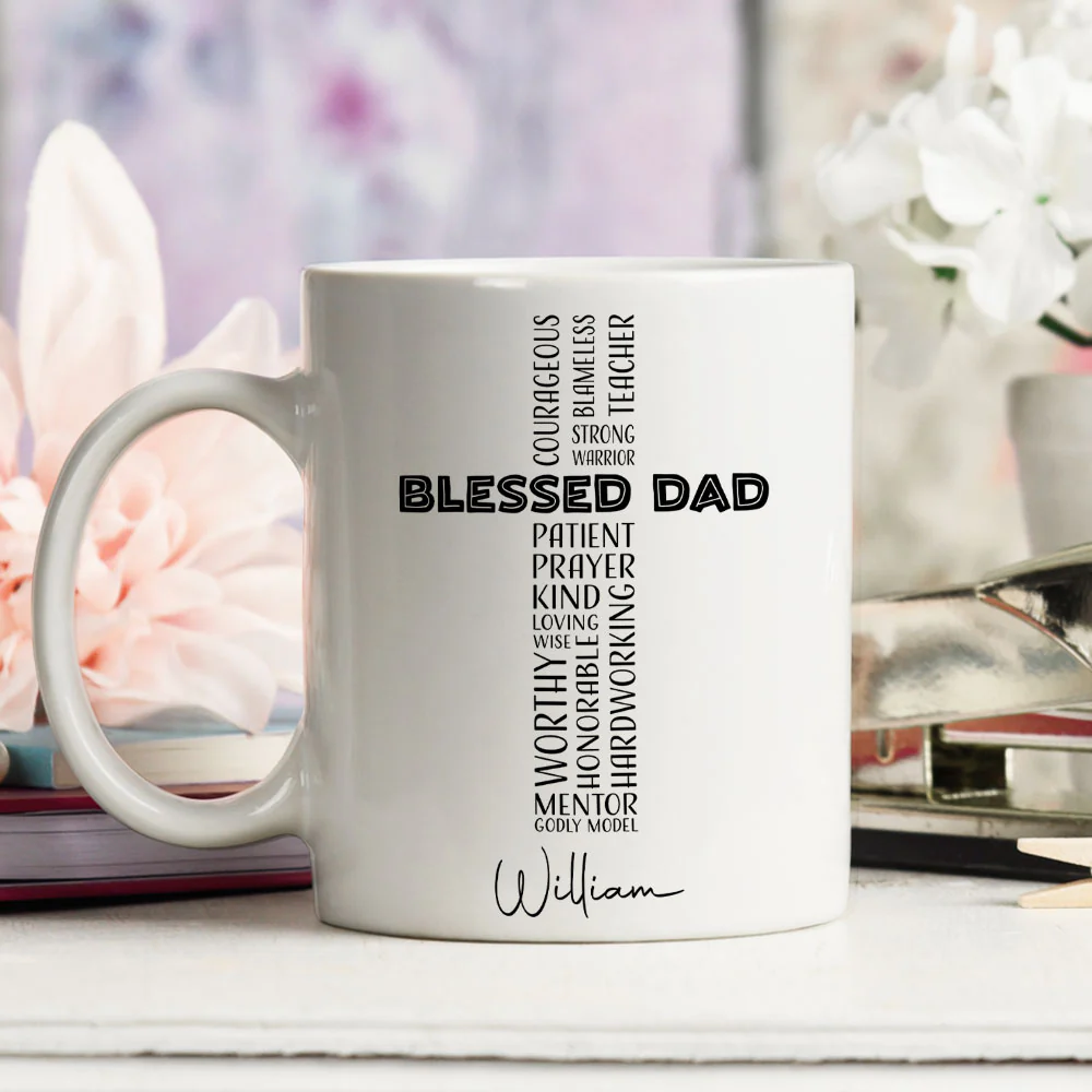 Blessed With Everything - Personalized Custom Coffee Mug - Image 2