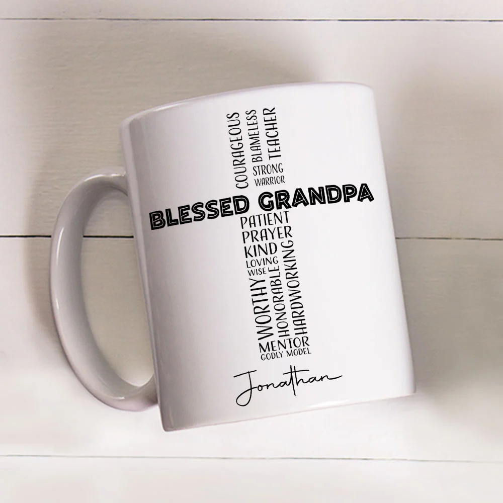 Blessed With Everything - Personalized Custom Coffee Mug - Image 3