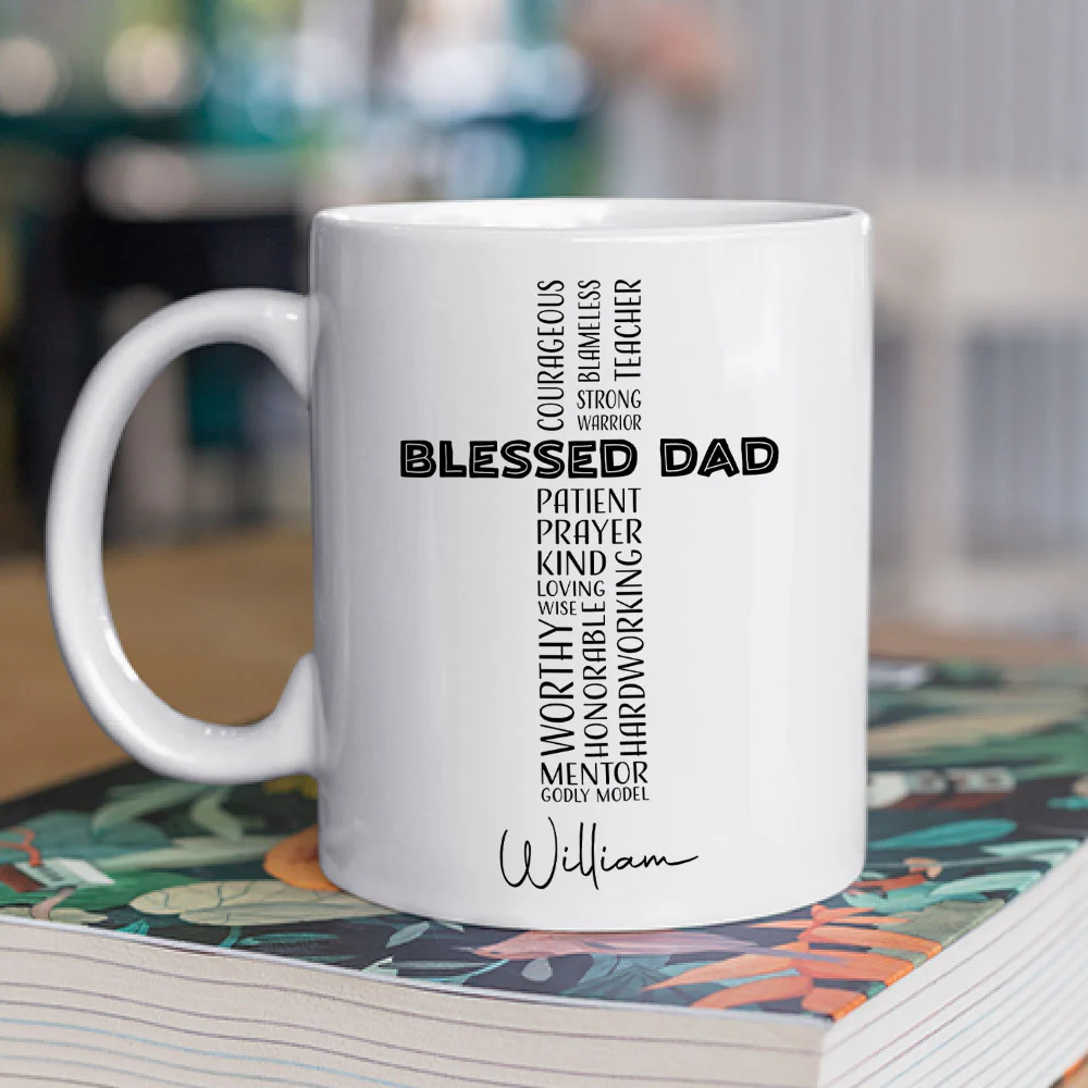 Blessed With Everything - Personalized Custom Coffee Mug - Image 4