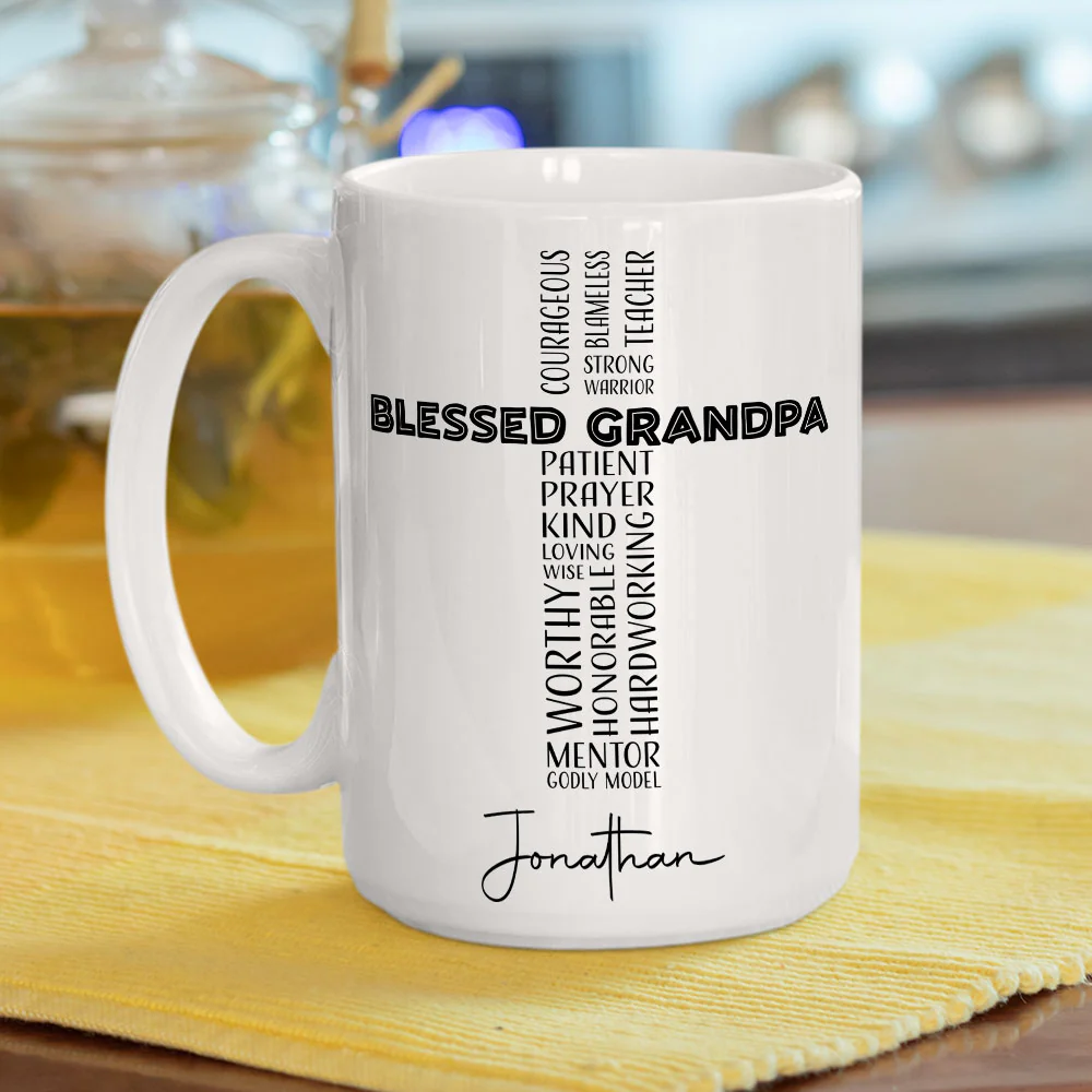 Blessed With Everything - Personalized Custom Coffee Mug - Image 5