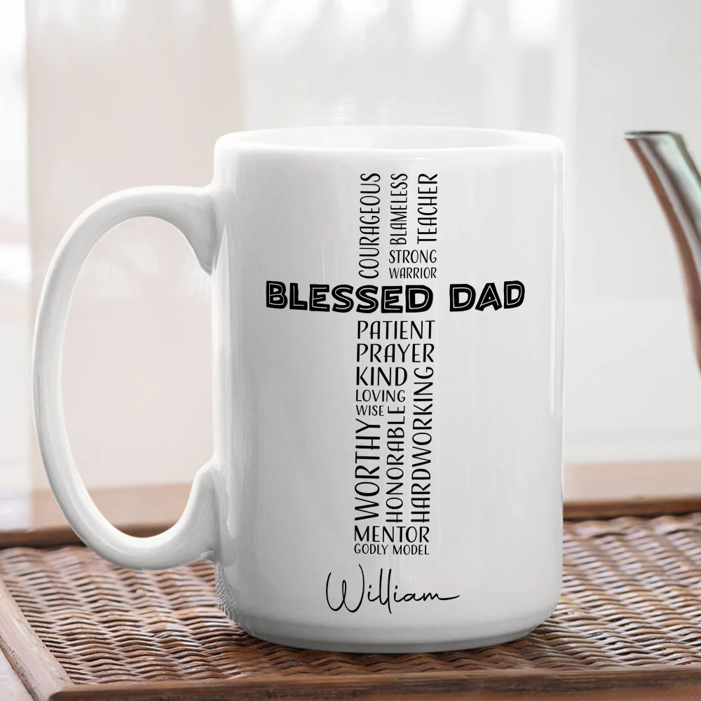 Blessed With Everything - Personalized Custom Coffee Mug - Image 6
