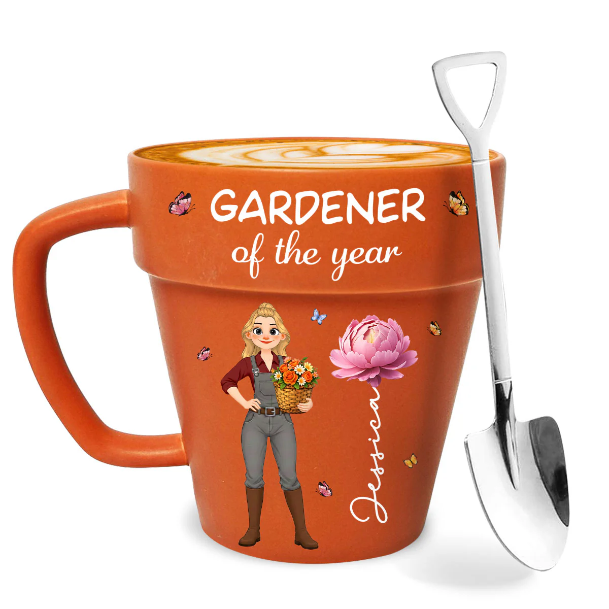 Bloom And Grow Plant Lady - Personalized Custom Plant Pot Mug